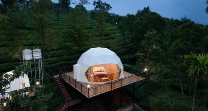 Lavender Plantation Stay Vagamon | Rooms in a Villa Room Type - Luxury AC Geodesic Glamps With Balcony