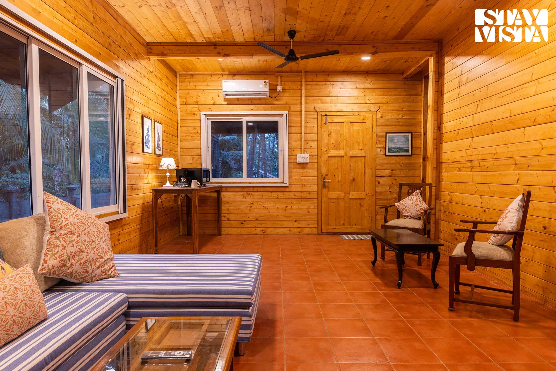 StayVista at Serene Seaside Chalet - Tap to explore photos