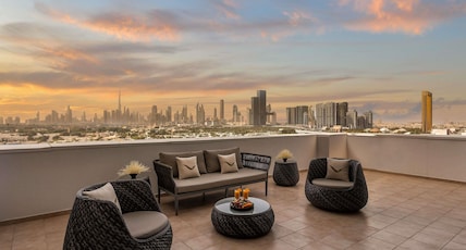 Movenpick Hotel & Apartments Bur Dubai Room Type - Apartment 2 Bedrooms - Burj Khalifa View Movenpick Hotel & Apartments Bur Dubai Room Type - Apartment 2 Bedrooms - Burj Khalifa View