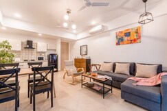 tisyastays | Scenic 1BHK Apartment with Infinity Pool, 5mins to beach