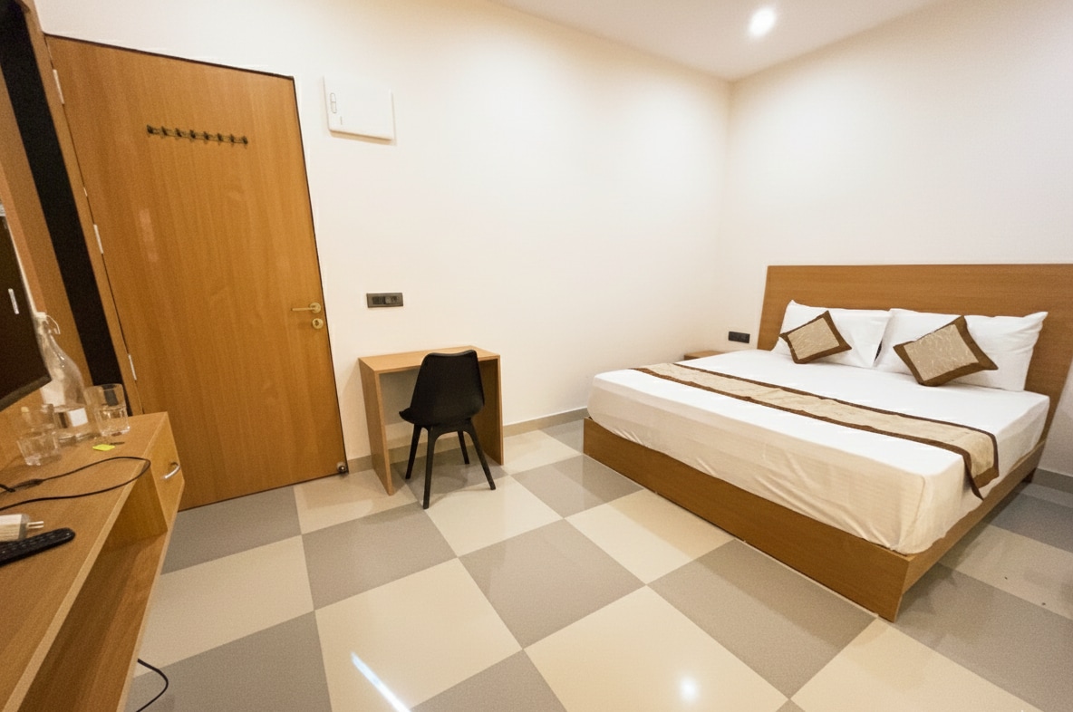 Hotel Srijan  Near Kelikunj & Banke Bihari Temple - Tap to explore photos