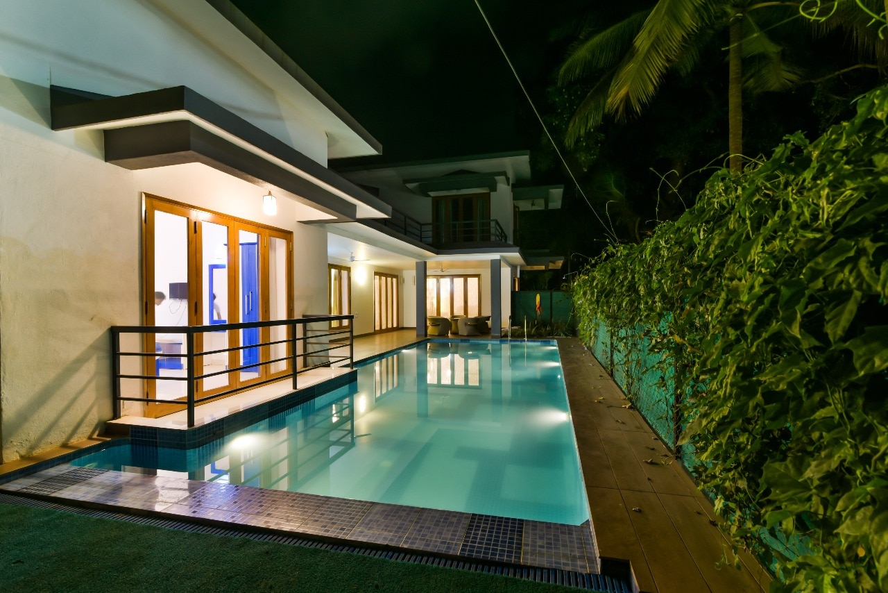 Ekam 3 BHK Pool Villa Calangute with Kitchen - Tap to explore photos
