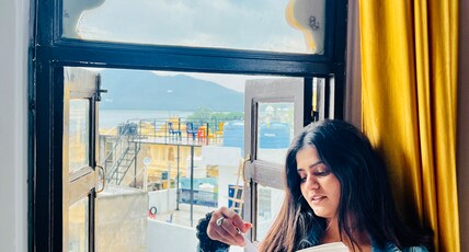 Old Skool Hostel Udaipur |Rooftop Restaurant at Lake Pichola Room Type - Superior Double Room with Lake View