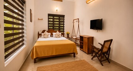 Rams Guest House Samudra Walk to Cliff, Odayam, Black Beach Varkala Room Type - Family Queen AC 104