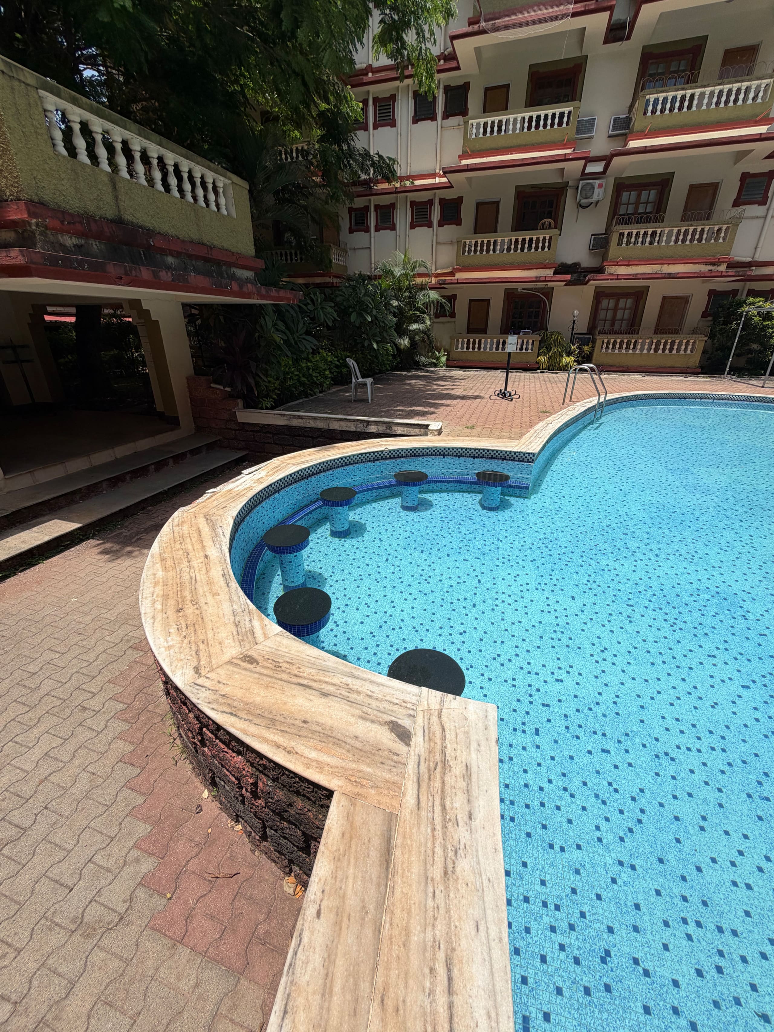 Macram Moss Chic Cozy 2BHK Boho Pool View apt - Tap to explore photos