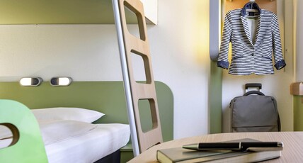 Ibis Budget Montelimar Room Type - Triple room with a double bed and bunk bed