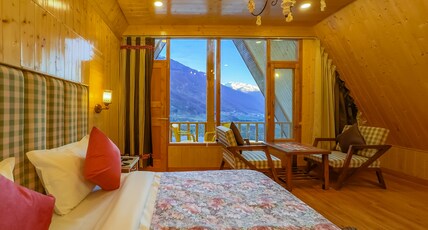 Mary Chalet Room Type - attic mountain view room with balcony n juccuzi
