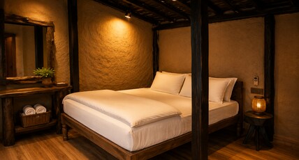 Bhuvan Aarogyam Vanvaasi Retreat Near Panna Tiger Reserve Room Type - Jamvant Kutir