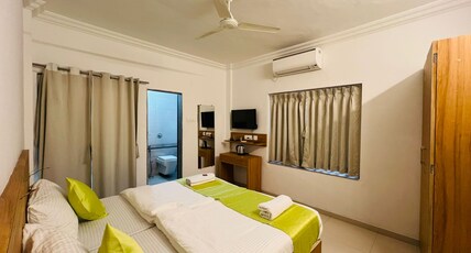 ANS GUEST HOUSE KHARADI Room Type - Ac Deluxe Room ( One Double Bed ) or (Two Single Beds)