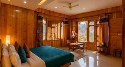 RRR VILLA & COTTAGE Room Type - Riverview King Room with Balcony