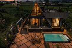 Rooms of Luxe A Frame Villa Pool Forest View