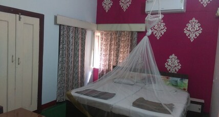 International Guest House Room Type - AC Room with out door Jhula and silent room