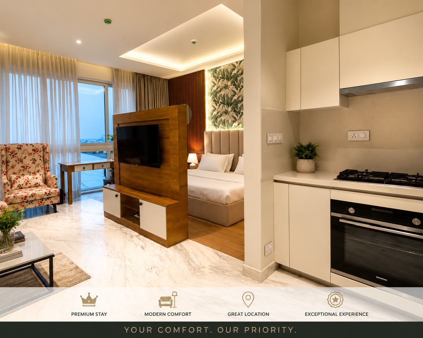 Leela Residences Bhartiya City Close to Airport and Manyata Tech Park - Tap to explore photos