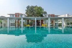 Modern 2BHK Apartment with Rooftop Pool near Candolim | Hireavilla