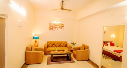 Kashi Kastle Luxe Apartments | Near Assi & BHU Room Type - Krishna | Entire 2BHK Apartment
