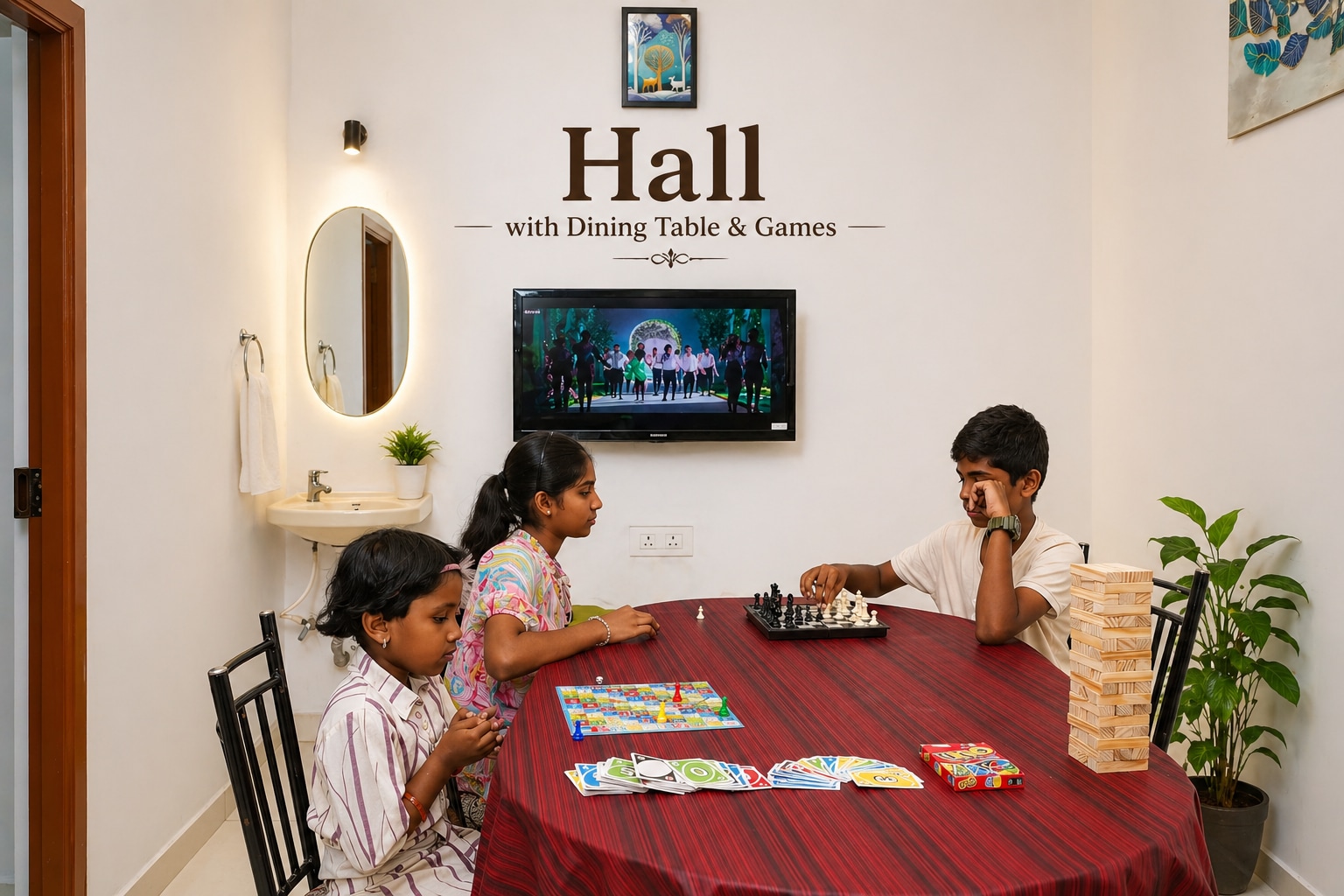 : Bharathi Homestay | AC 1&2BHK Near Nataraja Temple (12 mins drive) | Kitchen, Games & Car Rental - Tap to explore photos