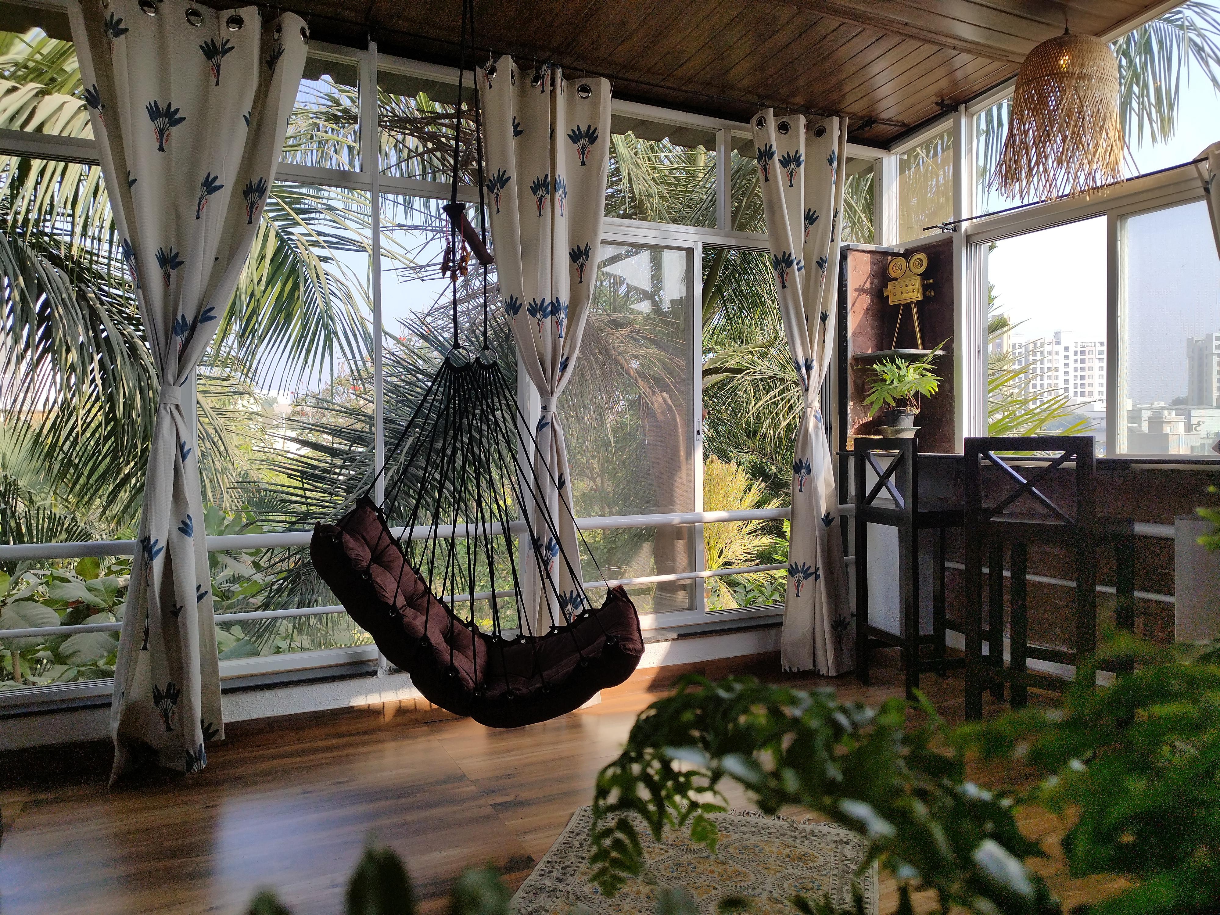 Glass Room:Park view studio in bunglow near Kharadi - Tap to explore photos