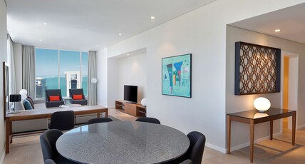 Aleph Doha Residences, Curio Collection by Hilton Room Type - ONE BEDROOM SUITE SEA VW