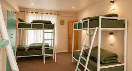 Social Courtyard | World's Highest Co-Working Hostel Room Type - Bed in 8 Bed Mixed Dormitory with Valley View