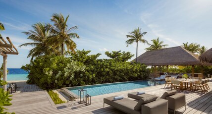 Waldorf Astoria Maldives Ithaafushi by Hilton Room Type - 3BR GRAND BEACH VILLA POOL