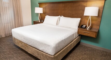 Staybridge Suites Coeur d'Alene Room Type - 1 King 1 Bedroom Suite Communications Accessible Roll in Shower Staybridge Suites Coeur d'Alene Room Type - 1 King 1 Bedroom Suite Communications Accessible Roll in Shower