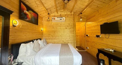 Vasant Kunj Nature Resort Room Type - Deluxe Wooden Cottage Double Bed
