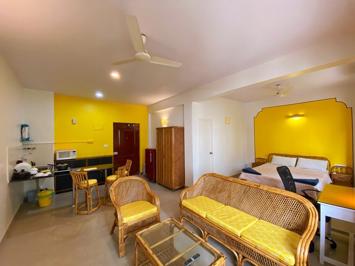 102 Flamingo by Nirvana Abode-Eco Studio-South Goa - Tap to explore photos