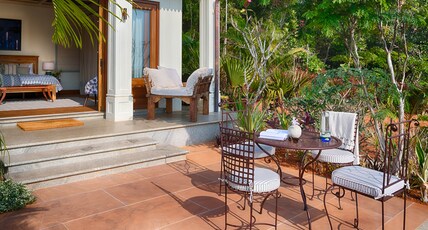 Kahani Paradise Gokarna. Room Type - Junior Blue Suite with Ocean View