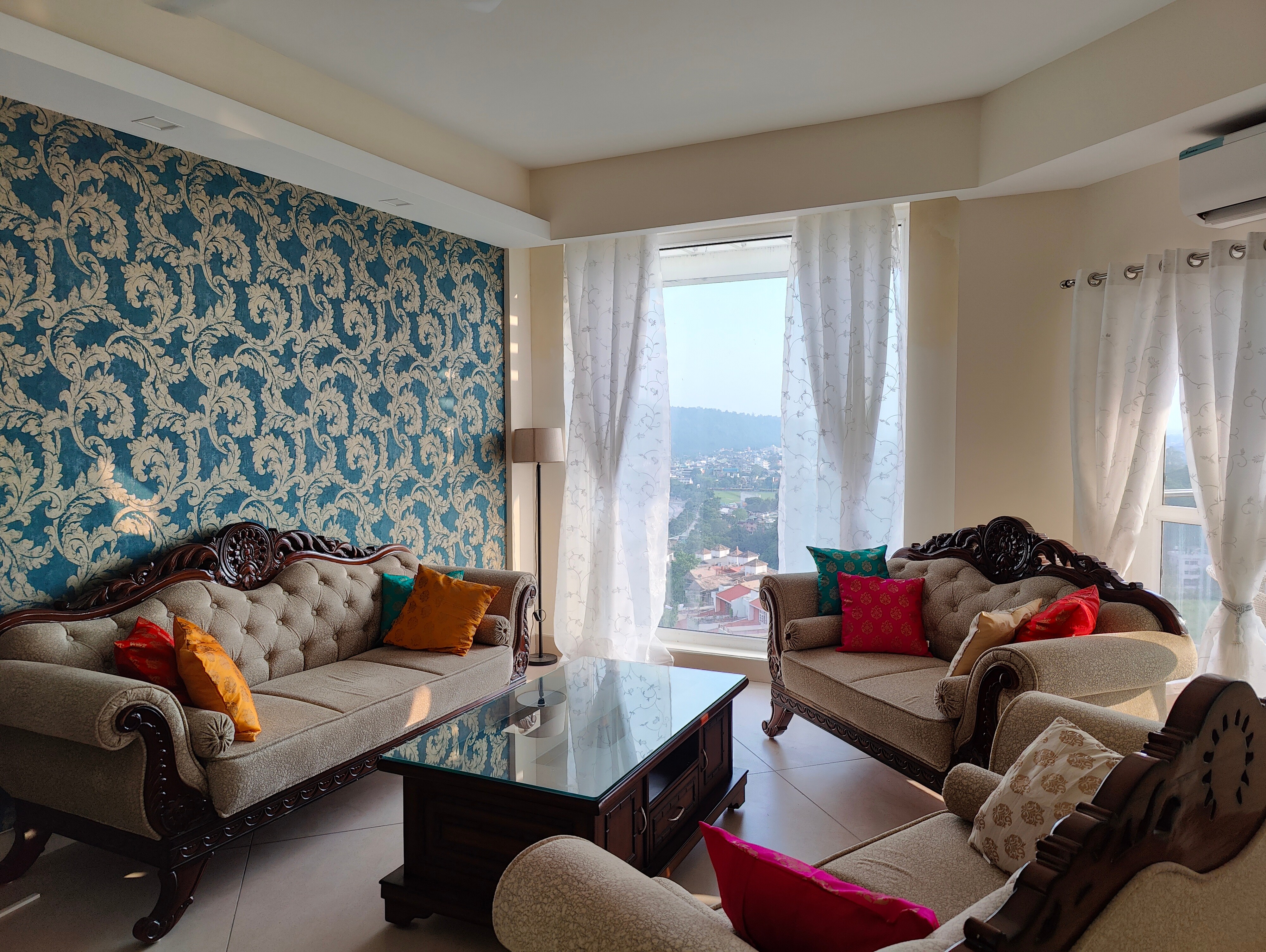 Luxe 4BHK Penthouse | Private Terrace & Ganga View | Near Ram Jhula By Itvara Stays - Tap to explore photos
