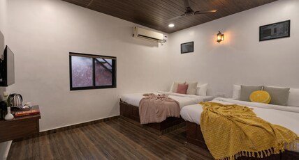 Crimson Bricks & Woods, Resort Style Cottages Karjat Room Type - Vastu Quad Room with Sofa Cum Bed