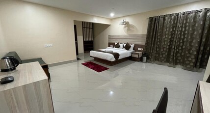 Hotel Magic Square(1 Km away from train station) Room Type - Premium Room with Queen sized Bed and Balcony