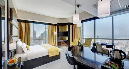 Gevora Hotel - World's Tallest 4 Star Room Type - Superior Sheikh Zayed Room. Gevora Hotel - World's Tallest 4 Star Room Type - Superior Sheikh Zayed Room.