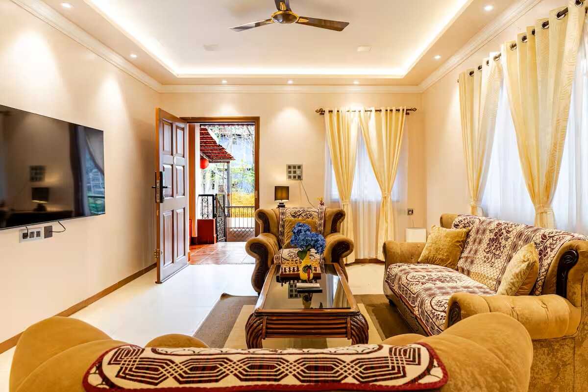 Divar Island Getaway Trendy 3 BHK Villa Stay - Tap to explore photos