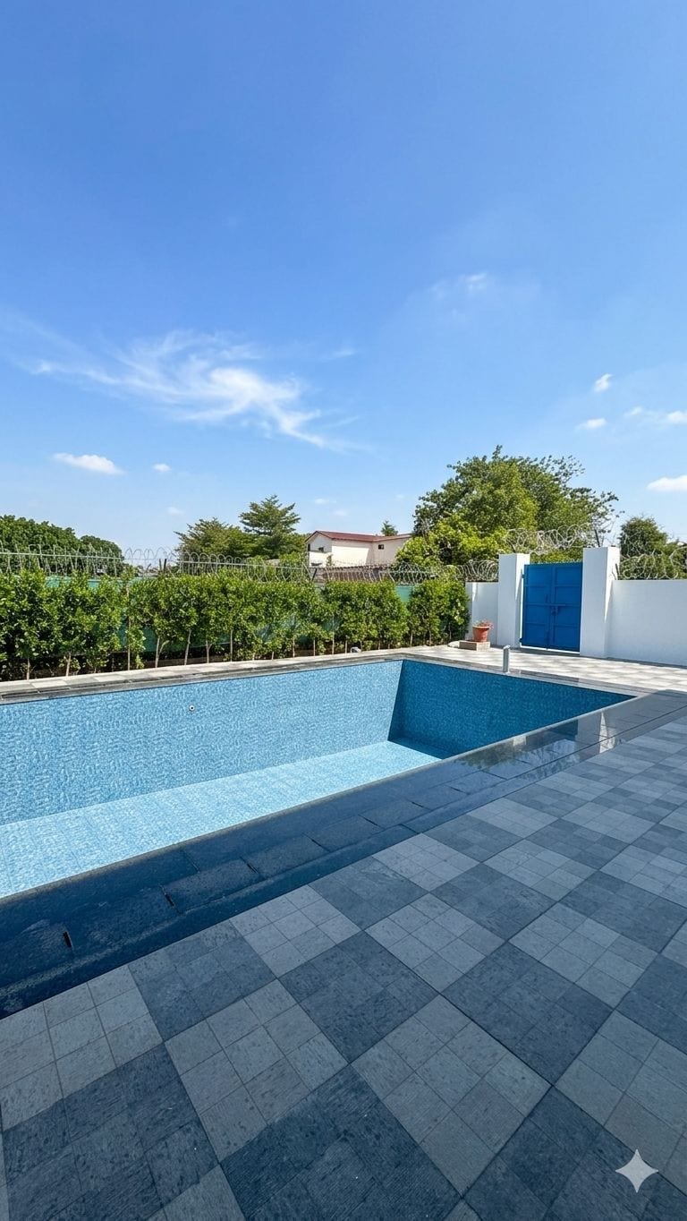 luxurious farmhouse 3bhk with big pool and garden - Tap to explore photos