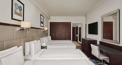 Swissotel Makkah Room Type - Classic room Quad bed Haram Partial View Swissotel Makkah Room Type - Classic room Quad bed Haram Partial View