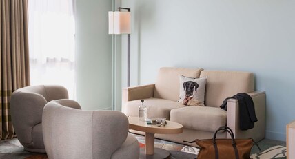 Mercure Amiens Cathedrale Room Type - Suite with terrace, cathedral view, 1 double bed and 1 sofa bed for 2 children