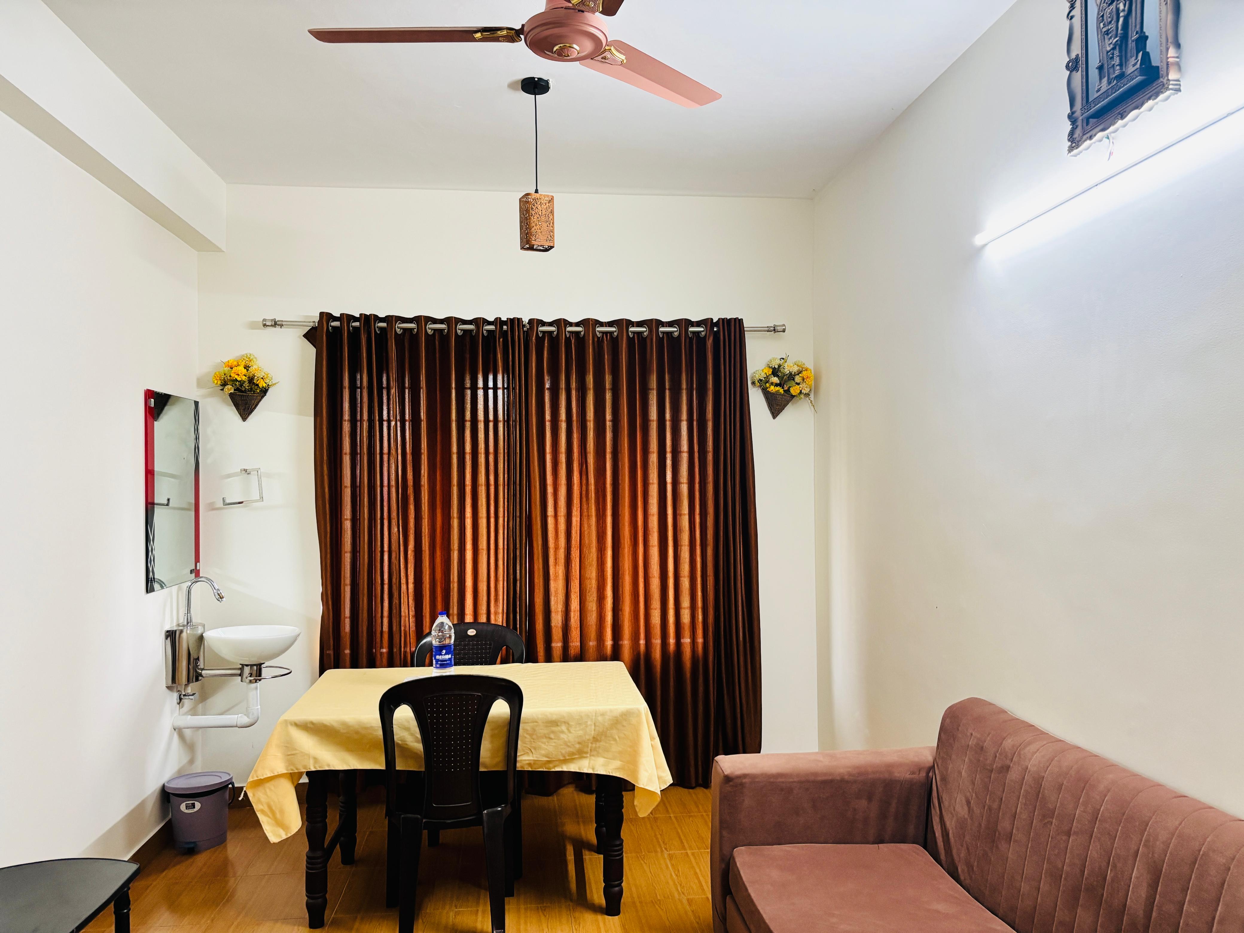 Athulya 1BH Apartment | 500m Walkable to Guruvayur Temple - Tap to explore photos