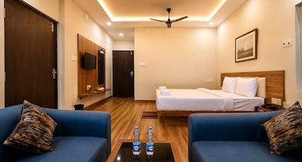 Chhau Palash Villa Baranti Room Type - Cottage Deluxe King Bed Room with Hill View Chhau Palash Villa Baranti Room Type - Cottage Deluxe King Bed Room with Hill View