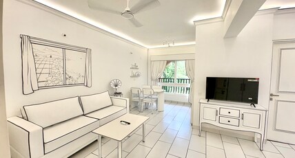 A209 Goa First 2D Comic Style Black and White Stay Room Type - A209 Goa First 2D Comic Style Black and White Stay