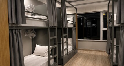 The Royalistiq Stays Room Type - 1 Bunk Bed | Deluxe 6 Bed Mixed Dorm | Shared en-suite washroom