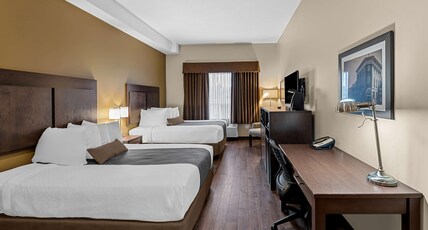 Best Western Plus Lacombe Inn & Suites Room Type - Accessible - 2 Queen, Mobility Accessible, Walk In Shower, Pet Friendly Room, Non-Smoking, Full Brea Best Western Plus Lacombe Inn & Suites Room Type - Accessible - 2 Queen, Mobility Accessible, Walk In Shower, Pet Friendly Room, Non-Smoking, Full Brea