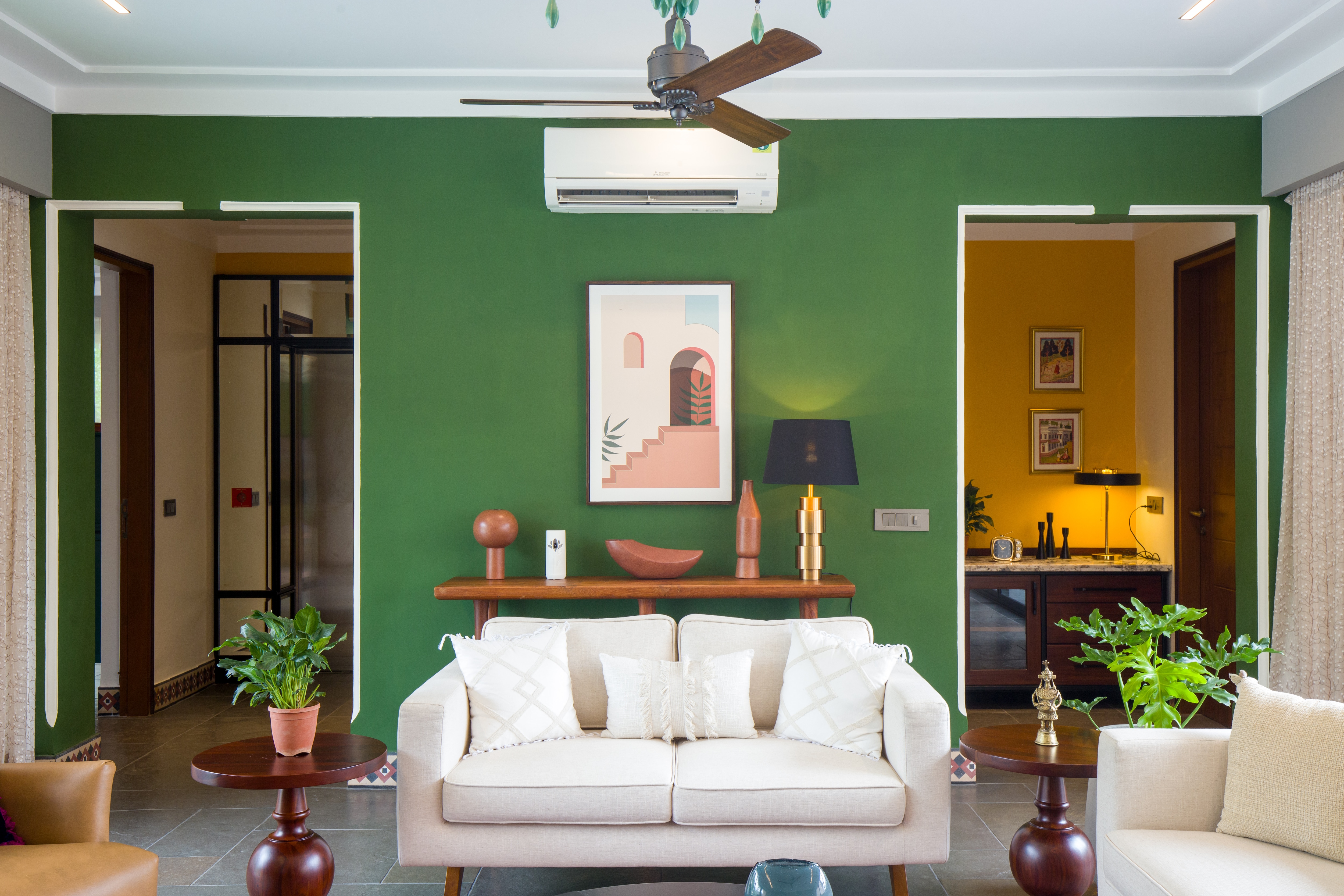 ELIVAAS 5 BHK With Entertainment Lounge & pvt pool | Taus Bagh - Tap to explore photos