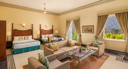 Ramgarh Lodge, Jaipur Room Type - SeleQtions Historical Suite with Bathtub and Sitout Ramgarh Lodge, Jaipur Room Type - SeleQtions Historical Suite with Bathtub and Sitout