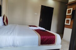 Hotel full moon night and restaurant