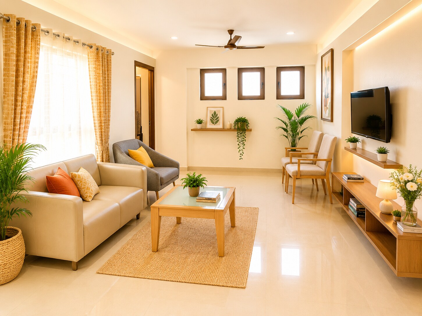 Dragonfly Apartments Pearl | 2 BHK Apartment - Tap to explore photos