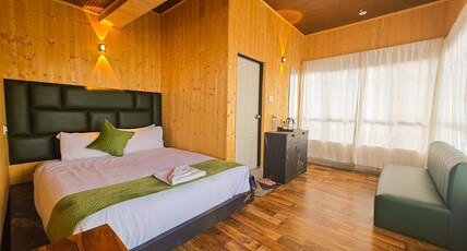 Beyond Baari Inn Room Type - Kanchenjunga side view Double bed Room