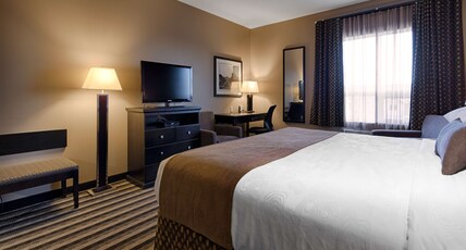 Best Western Blairmore Room Type - 1 King Bed, Non-Smoking, Work Desk, Microwave And Mini-Refrigerator, Wi-Fi, Full Breakfast Best Western Blairmore Room Type - 1 King Bed, Non-Smoking, Work Desk, Microwave And Mini-Refrigerator, Wi-Fi, Full Breakfast
