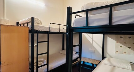 The Peace Hostel Arambol Room Type - 4 Sharing Mixed Dorm - Moon - Attached Bathroom non ac