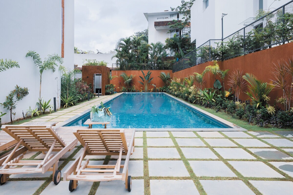 ElVolar Serene 2BHK Apartment w Common Pool (104) - Tap to explore photos
