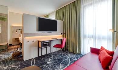 ibis Styles Magdeburg Room Type - Spacious family room with 1 double bed and 1 sofa bed